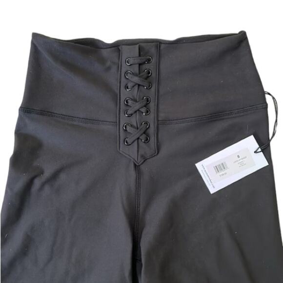 WeWoreWhat Lace Up Black Biker Short Women’s Size S NWT - Picture 4 of 9